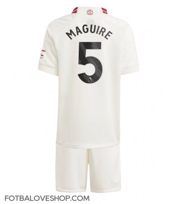 Manchester United Harry Maguire #5 Dětské Alternativní Dres 2023-24 Krátký Rukáv (+ trenýrky)